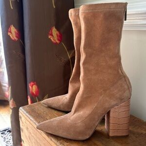 Paris Texas Tan Ankle Boots